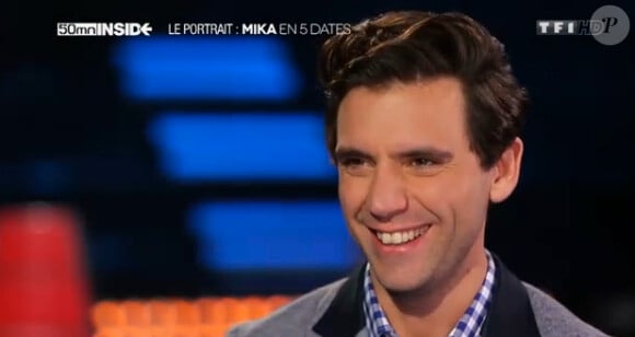 Mika, au micro de 50 Minutes Inside, le samedi 18 janvier 2014.