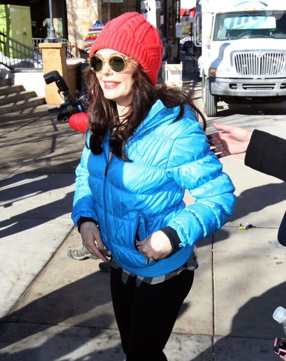 Rose McGowan au festival du film de Sundance à Park City, Utah, le 17 janvier 2014.