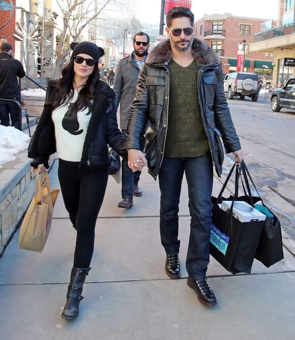 Joe Manganiello et sa compagne Bridget Peters au festival du film de Sundance à Park City, Utah, le 17 janvier 2014.