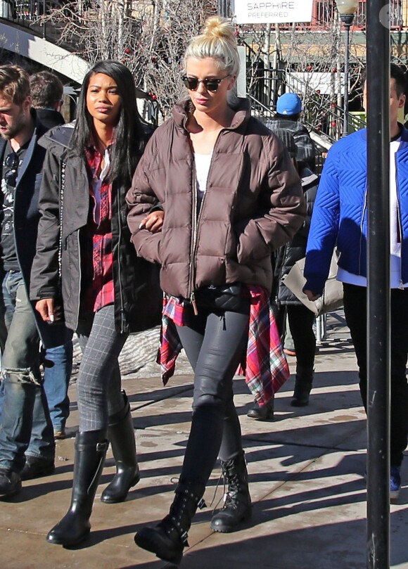 Chanel Iman, Ireland Baldwin au festival du film de Sundance à Park City, Utah, le 18 janvier 2014.