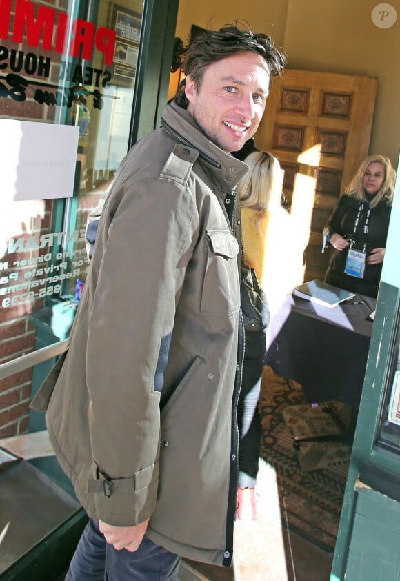 Zach Braff au festival du film de Sundance à Park City, Utah, le 18 janvier 2014.