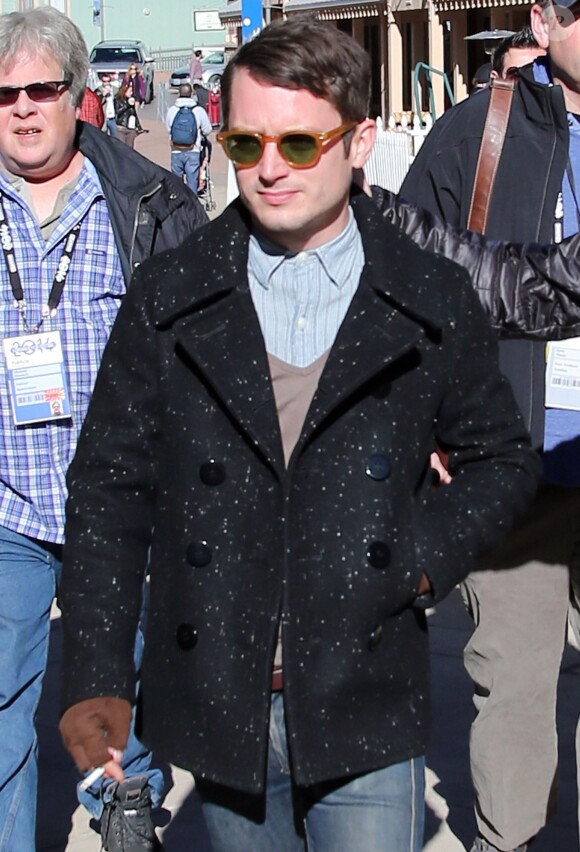Elijah Wood au festival du film de Sundance à Park City, Utah, le 19 janvier 2014.