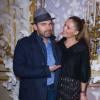 Clovis Cornillac et Lilou Fogli assistent au défilé haute couture Alexis Mabille printemps-été 2014 à l'Hôtel d'Evreux. Paris, le 20 janvier 2014.