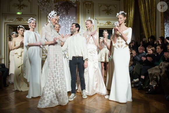 Défilé haute couture Alexis Mabille printemps-été 2014 à l'Hôtel d'Evreux. Paris, le 20 janvier 2014.