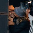 Exclusif - Jamel Debbouze et Melissa Theuriau s'embrassent à la Fête de l'Humanite à La Courneuve le 15 septembre 2013.