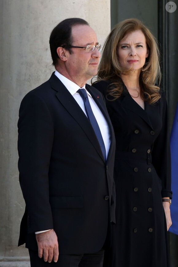 François Hollande et Valerie Trierweiler au Palais de l'Elysée, le 5 juin 2013.