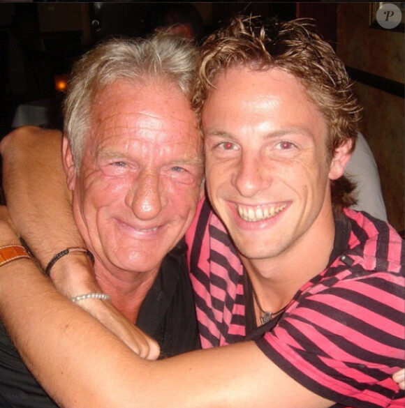 Jenson Button et son père John, mort le 12 janvier 2014