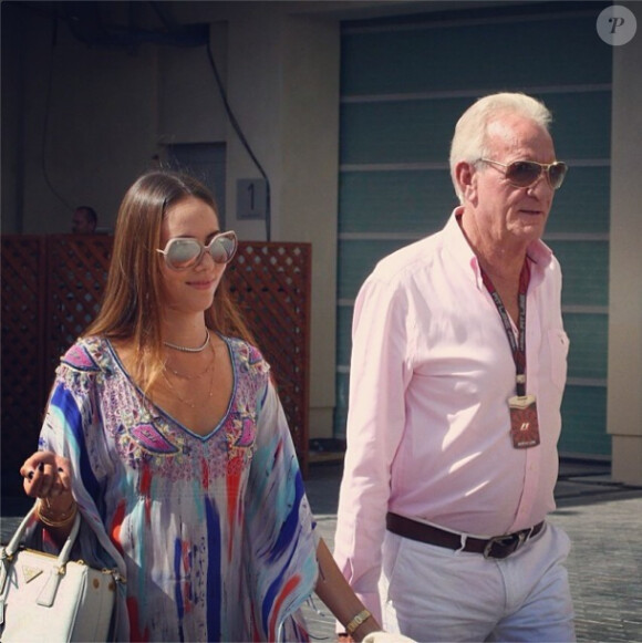Jessica Michibata et John Button sur le circuit de Yas Marina à Abu Dhabi