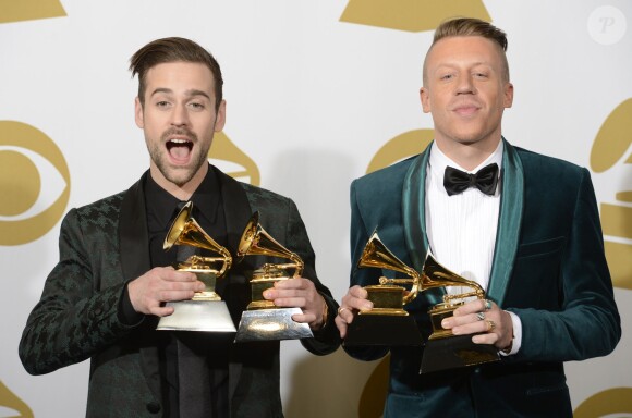 Macklemore et Ryan Lewis - 56e cérémonie des Grammy Awards, à Los Angeles le 26 janvier 2014.