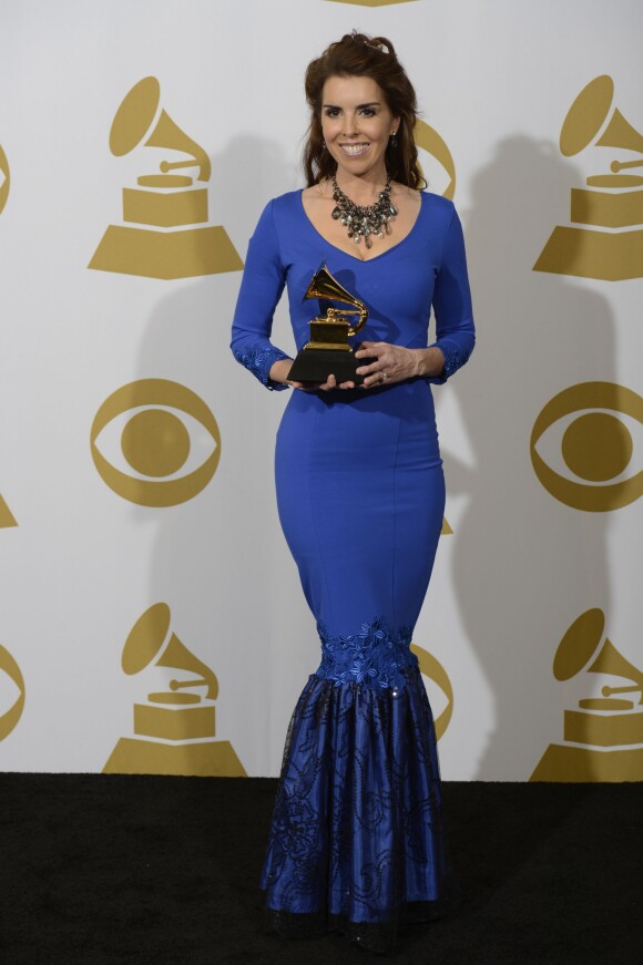 Laura Sullivan récompensé du Meilleur album New Age - 56e cérémonie des Grammy Awards, à Los Angeles le 26 janvier 2014.