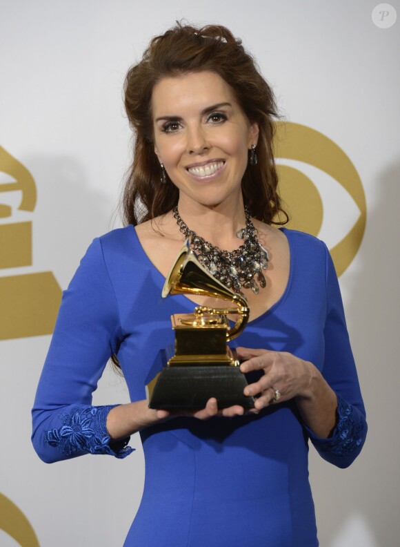Laura Sullivan récompensé du Meilleur album New Age - 56e cérémonie des Grammy Awards, à Los Angeles le 26 janvier 2014.