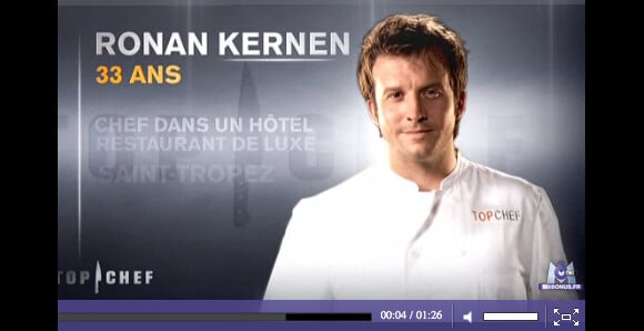 Ronan Kernen (Top Chef 2011) révèle être aujourd'hui en couple.