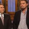 Jonah Hill et Leonardo DiCaprio dans l'émission Saturday Night Live, le samedi 25 janvier 2014.