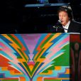 Paul McCartney sur scène lors des Grammy Awards à Los Angeles, le 26 janvier 2014.
