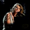 Taylor Swift sur scène lors des Grammy Awards à Los Angeles, le 26 janvier 2014.