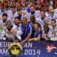  L'équipe de France de handball a conquis un nouveau titre de championne d'Europe aux dépens du Danemark le 26 janvier 2014 à Herning 