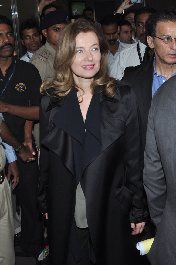 Valérie Trierweiler, lors de son arrivée à Bombay, le 26 janvier 2014