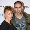 Victor Valdés et sa femme Yolanda Cardona au defilé Mango à Barcelone, le 27 janvier 2014.