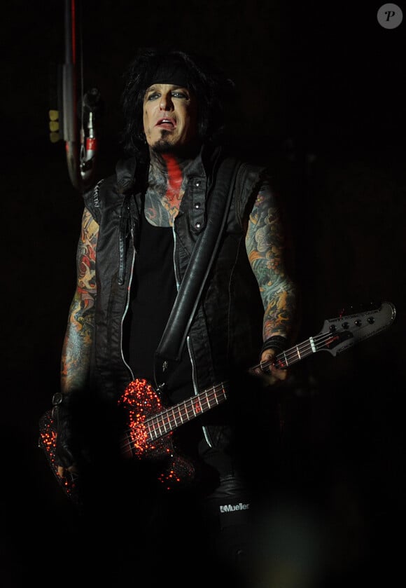 Nikki Sixx de Mötley Crüe à Moscou le 5 juin 2012.