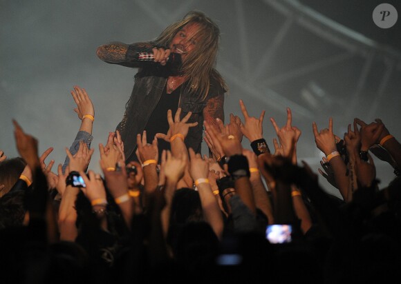 Vince Neil de Mötley Crüe à Moscou le 5 juin 2012.