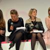 Adeline Blondieau, Emma Daumas, Laura Tenoudji, Sylvie Tellier, Chantal Goya à l'élection du Bébé Cadum 2014 à l'Elysées Biarritz à Paris, le 29 janvier 2014.