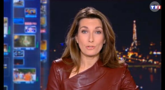 Anne-Claire Coudray, présentatrice du journal de TF1, le 20 décembre 2013.