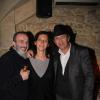 Pascal Sellem, Patrick Chene et sa femme Laurence lors de la soirée pour le 10e anniversaire de la disparition de l'acteur Ticky Holgado au restaurant "O Mantra" à Paris le 30 janvier 2014.
