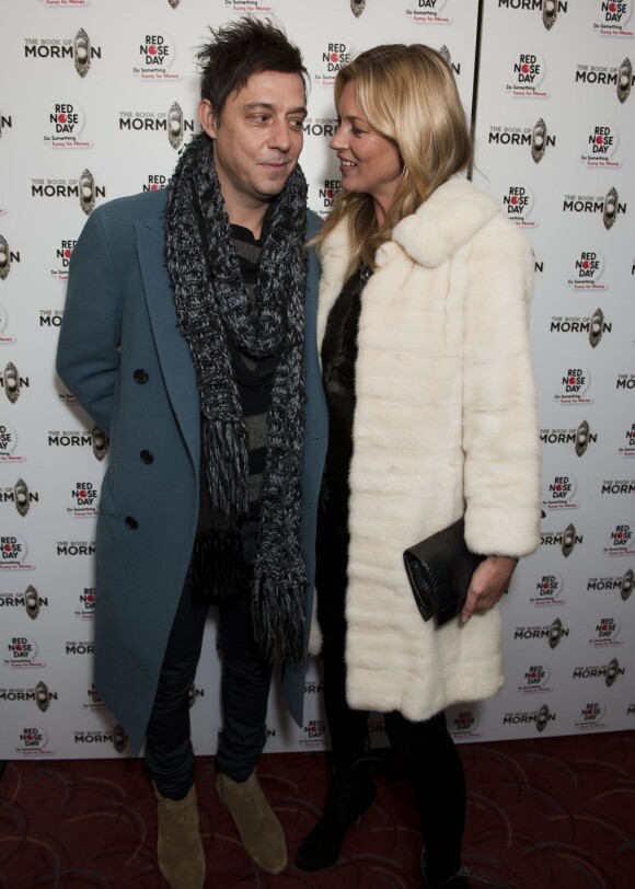Kate Moss et Jamie Hince à Londres le 13 mars 2013