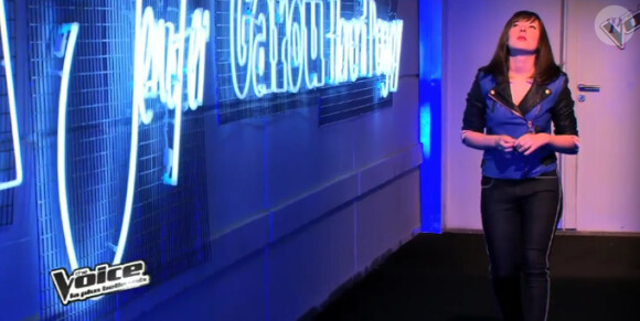 Natacha Andreani dans The Voice 3 sur TF1 le samedi 1er février 2014