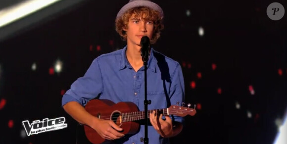 Théo dans The Voice 3 sur TF1 le samedi 1er février 2014