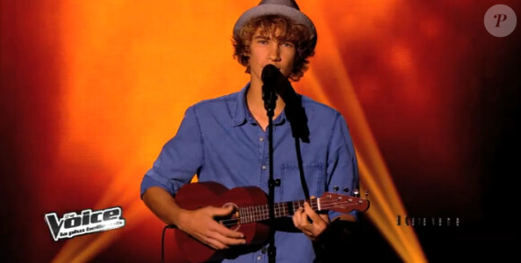 Théo dans The Voice 3 sur TF1 le samedi 1er février 2014