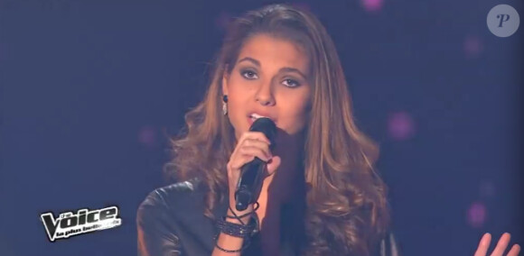 Marie Payet, Miss Réunion 2011, dans The Voice 3 sur TF1 le samedi 1er février 2014