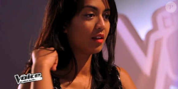 Alexia Rabé dans The Voice 3 sur TF1 le samedi 1er février 2014