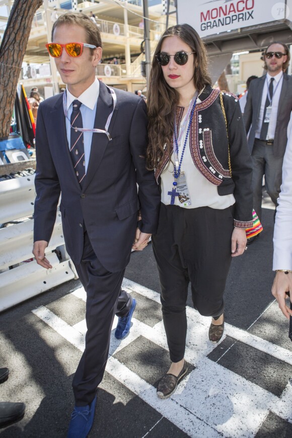 Andrea Casiraghi et Tatiana Santo Domingo lors du Grand Prix de Monaco, le 26 mai 2013