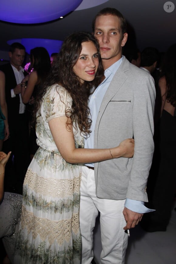 Andrea Casiraghi et Tatiana Santo Domingo à l'Eden Roc le 23 mai 2012