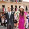 Andrea Casiraghi et Tatiana Santo Domingo lors du mariage du prince Abert II et Charlene Wittstock à Monaco le 2 juillet 2011