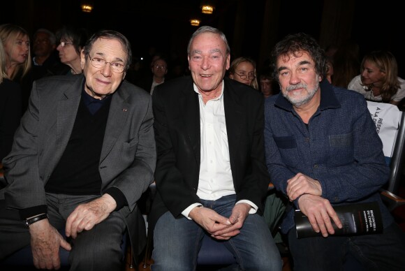Robert Hossein, Yves Boisset et Olivier Marchal - Clôture des "Rencontres Internationales du Cinéma" et remise des Prix Henri-Langlois à Vincennes le 3 février 2014.