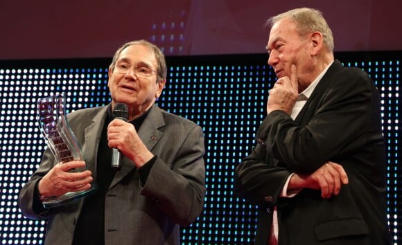 Robert Hossein et Yves Boisset - Clôture des "Rencontres Internationales du Cinéma" et remise des Prix Henri-Langlois à Vincennes le 3 février 2014.