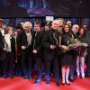 Le final sur scène avec les lauréats - Clôture des "Rencontres Internationales du Cinéma" et remise des Prix Henri-Langlois à Vincennes le 3 février 2014.