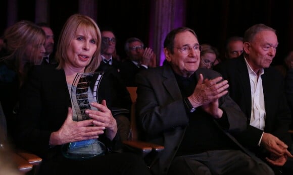 Candice Patou et Robert Hossein, Yves Boisset - Clôture des "Rencontres Internationales du Cinéma" et remise des Prix Henri-Langlois à Vincennes le 3 février 2014.