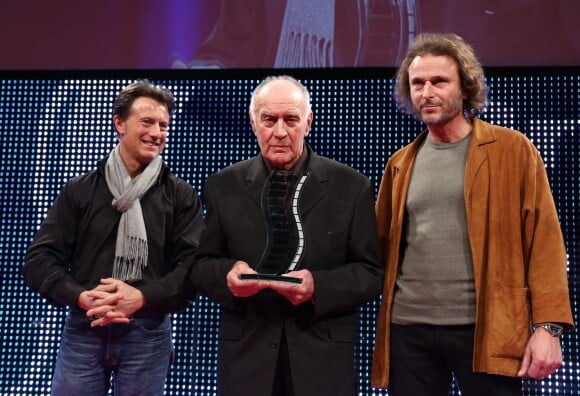 Vincent Perrot, Rémy Julienne et le cascadeur Michel Carliez - Clôture des "Rencontres Internationales du Cinéma" et remise des Prix Henri-Langlois à Vincennes le 3 février 2014.