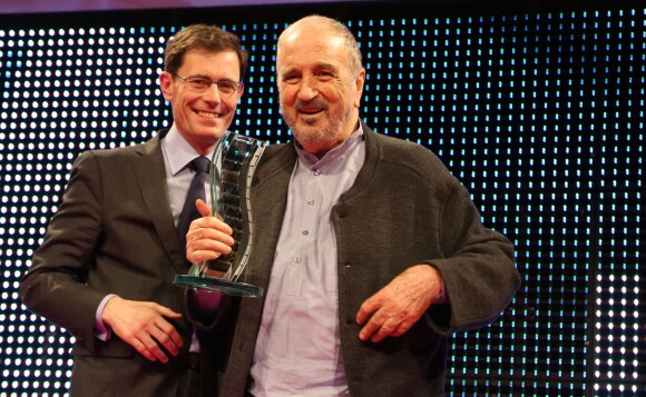 Jean-Claude Carrière - Clôture des "Rencontres Internationales du Cinéma" et remise des Prix Henri-Langlois à Vincennes le 3 février 2014.