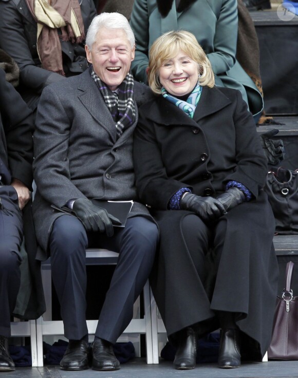 Hillary et Bill Clinton à New York, le 1er janvier 2014.
