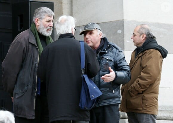 Roger Knobelspiess lors des obsèques de François Cavanna au Père Lachaise à Paris. Le 6 février 2014.
