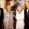 Le duc d'Edimbourg, Jacques Chirac, Bernadette et Elizabeth II au château de Windsor, le 18 novembre 2004.