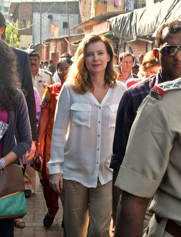 Valérie Trierweiler en Inde, janvier 2014.