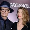 Johnny Depp et Amber Heard à l'avant-première de "3 Days to Kill" à Los Angeles, le 12 février 2014.