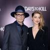 Johnny Depp et Amber Heard à l'avant-première de "3 Days to Kill" à Los Angeles, le 12 février 2014.
