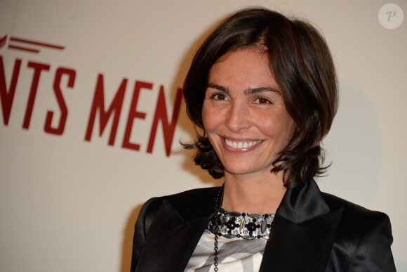 Inés Sastre à la première du film Monuments Men à l'UGC Normandie à Paris le 12 février 2014.