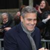 George Clooney arrive à l'enregistrement de l'émission "Vivement Dimanche" à Paris le 12 février 2014.